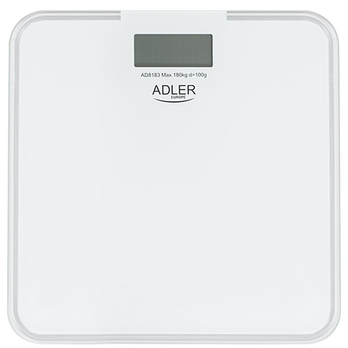 Kúpeľňová váha Adler - 180 kg - s podsvietením okrajov
